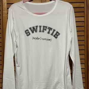 Taylor Swift New Long Sleeve Letter Print Casual Top Sz M🤩🎆